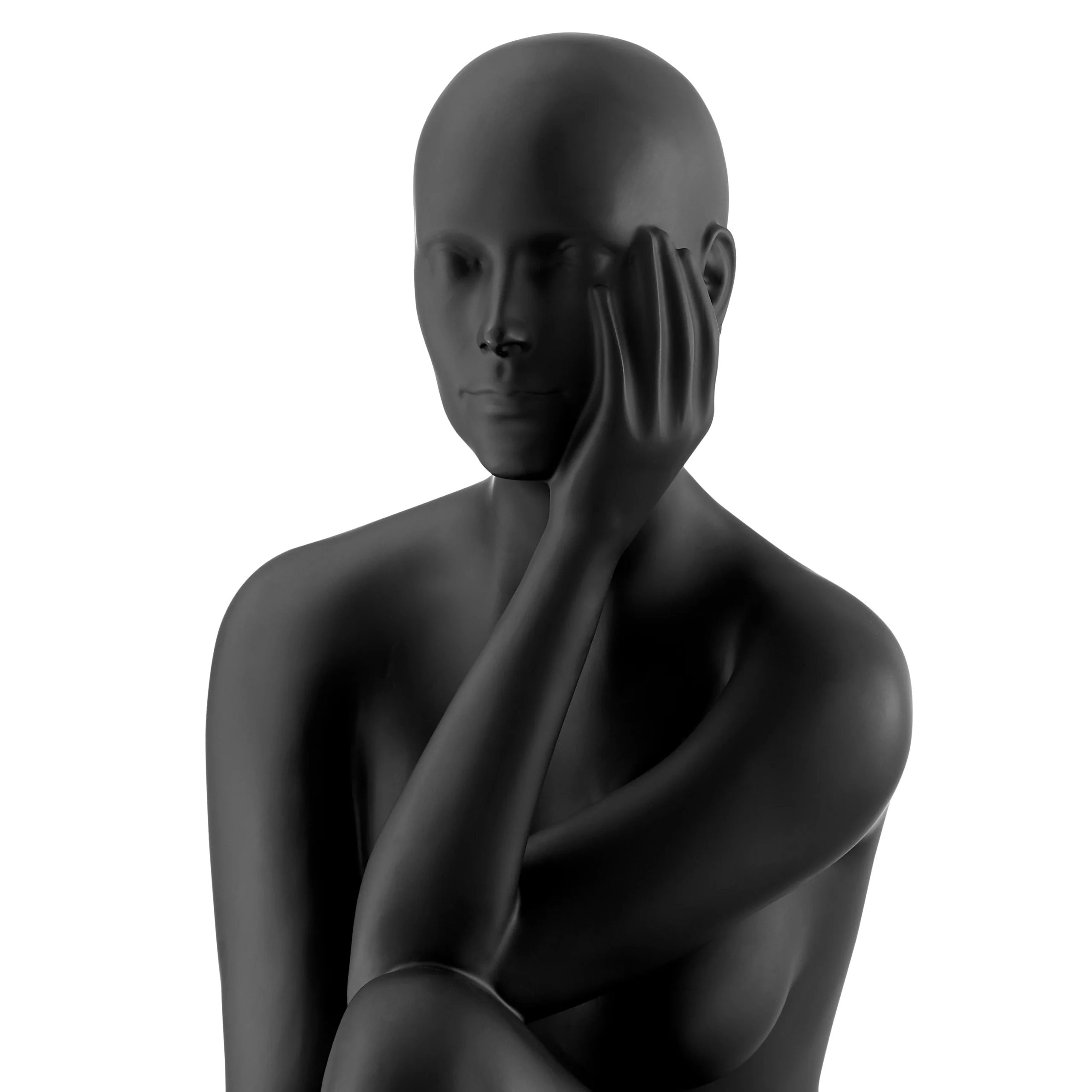 Antoinette – Modern Matte Black Sculpture by Satgart - Image 2