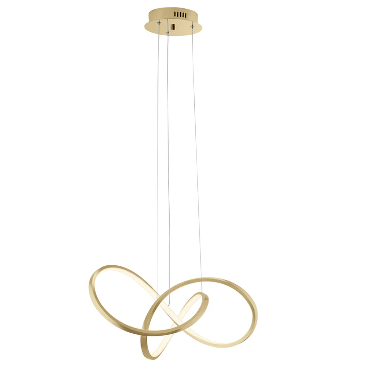 Knotted Dimmable LED Chandelier in Sandy Gold – Satgart Exclusive - Image 3