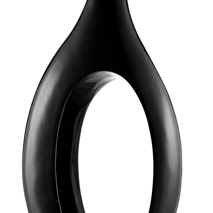 Trombone Vase – Large Black Sculpture by Satgart - Image 2